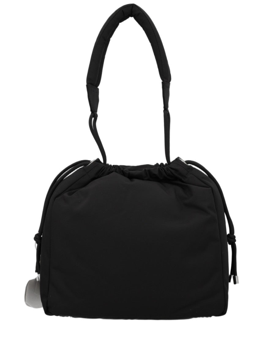 Vivienne Westwood Black Padded Handle Soft Polyester Shoulder Bag