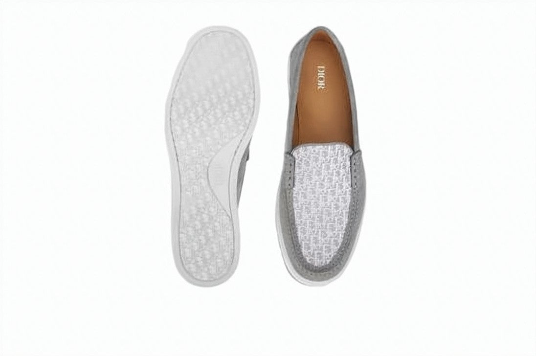 Dior Slip-On Grey Loafers