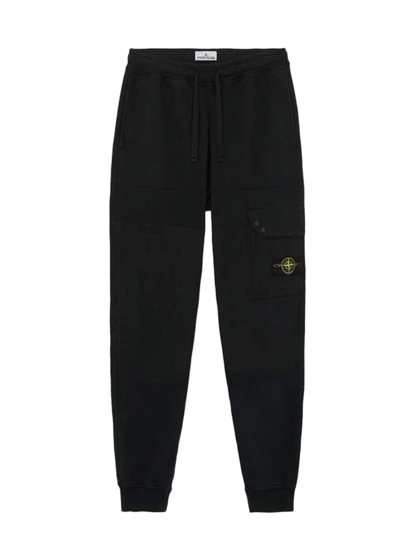 Stone Island Relaxed-Fit Cotton Jogger Pants With Logo Emblem