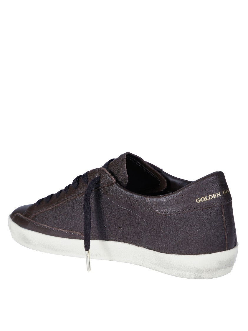 Golden Goose Super Star Textured Leather Low-Top Sneakers