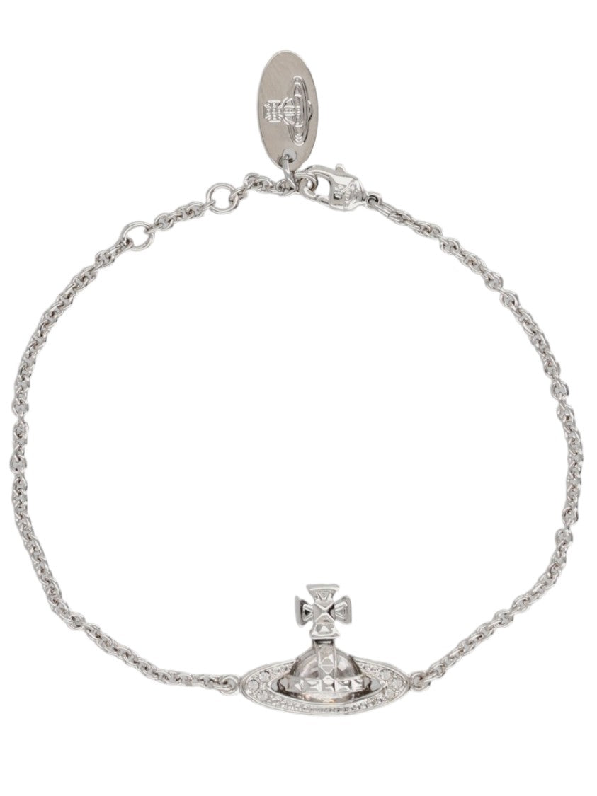 Vivienne Westwood Silver Brass Relief Orb Necklace