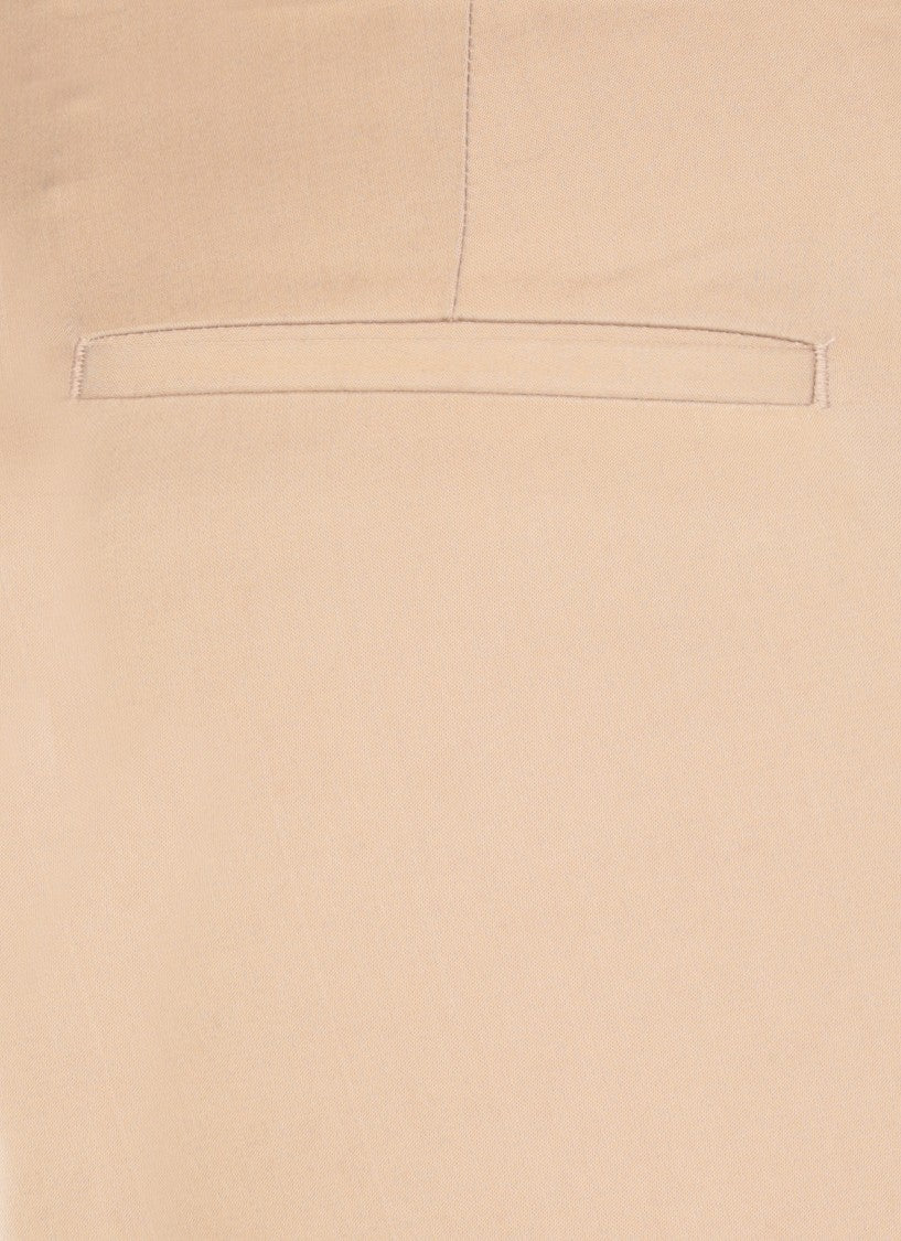 Pt Torino Beige Tailored Viscose Pants