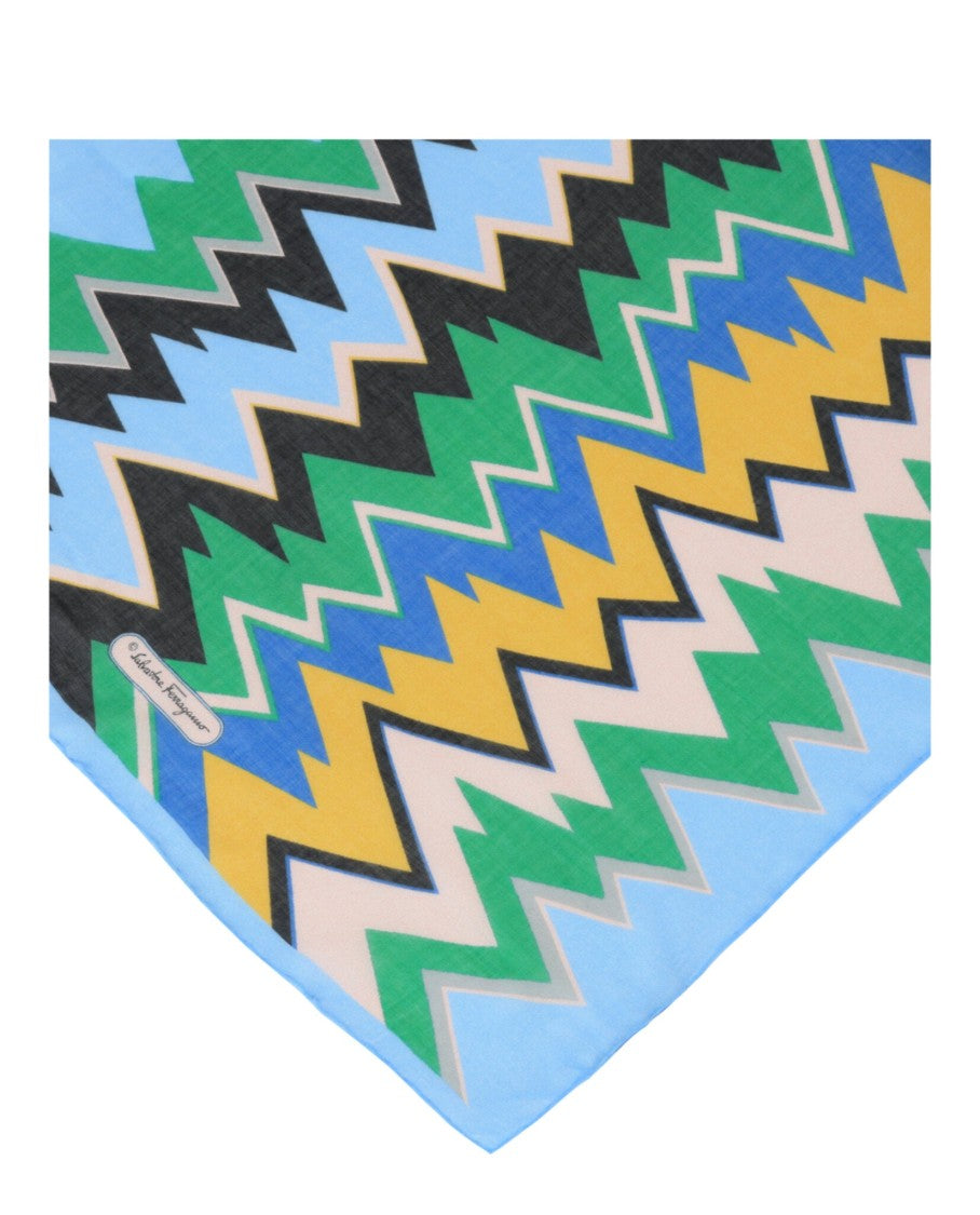 Ferragamo Zigzag Print Scarf