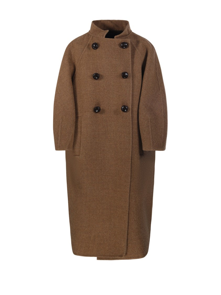 Max Mara Tabacco Double Breasted Coat