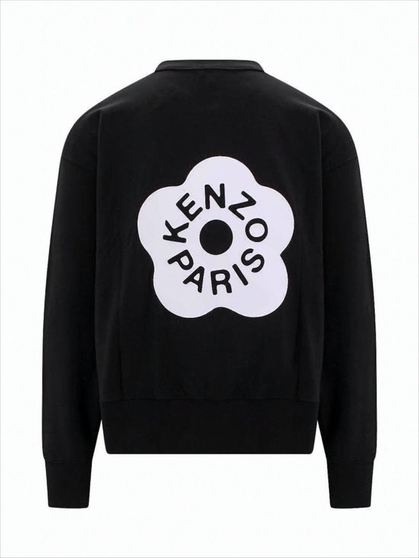 Kenzo Long Sleeve Sweatshirt With Bold Floral Graphic