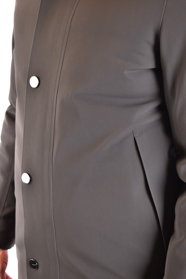 Rrd Matte Finish Green Down Jacket With Hood