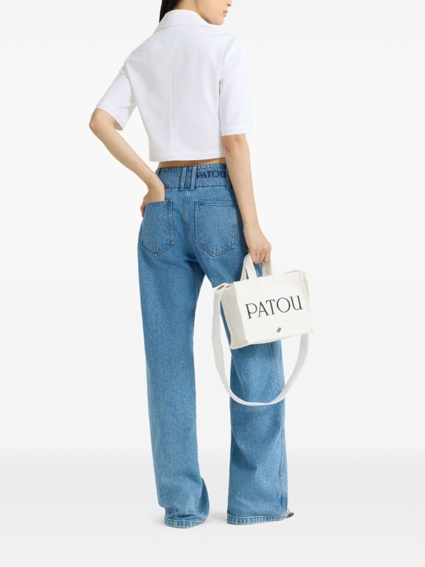 Patou White Jacket With Front Button Fastening And Modern Silhouette