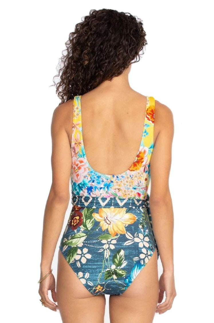 Johnny Was Nessa Tie Front One Piece Swimsuit - Csw4621-Y