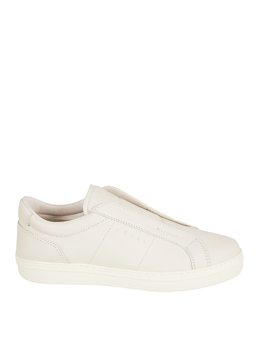 Hogan Leather H-Tv Sneakers With Memory Foam Insole And Embossed Logo