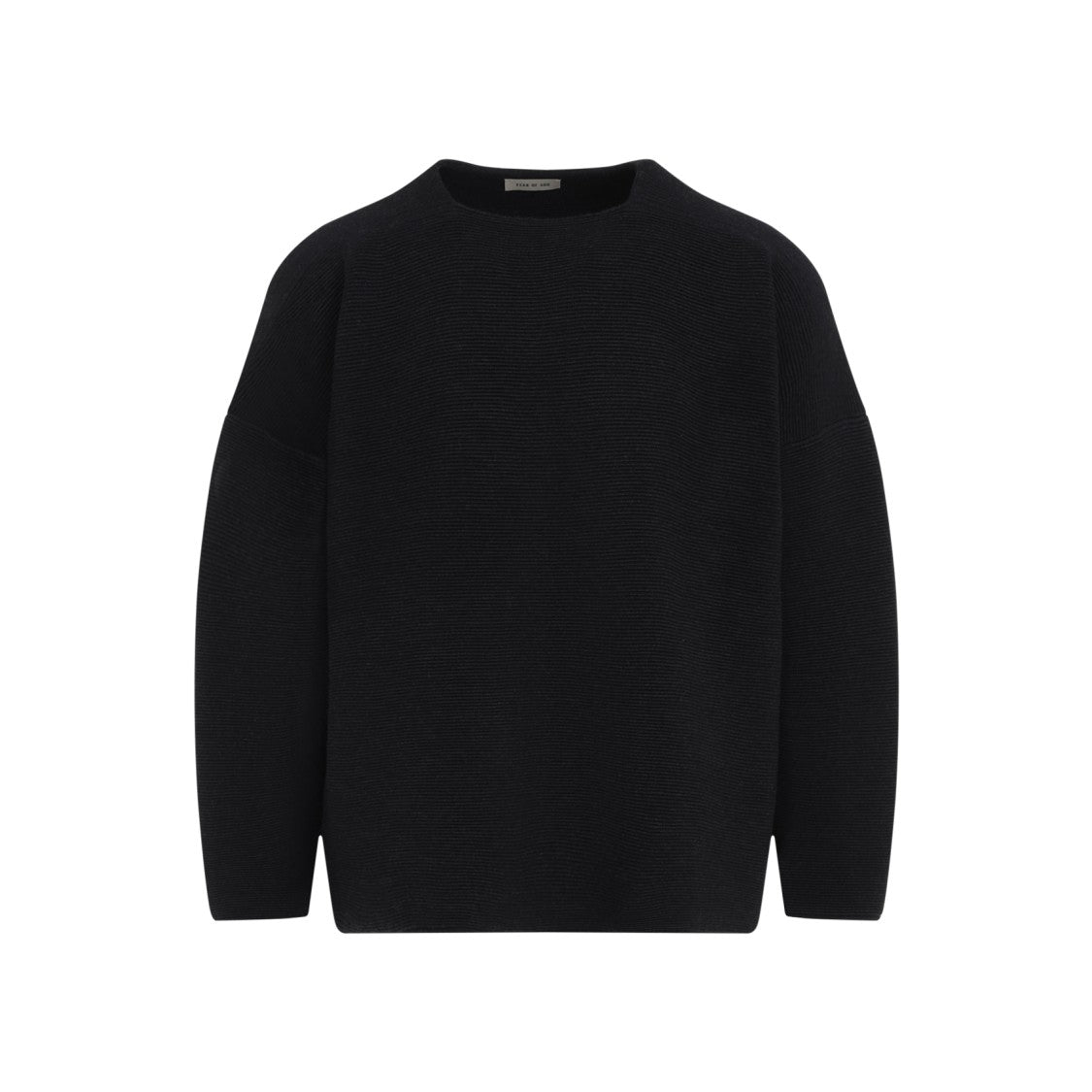 Fear Of God Black Wool Crew Neck Sweater