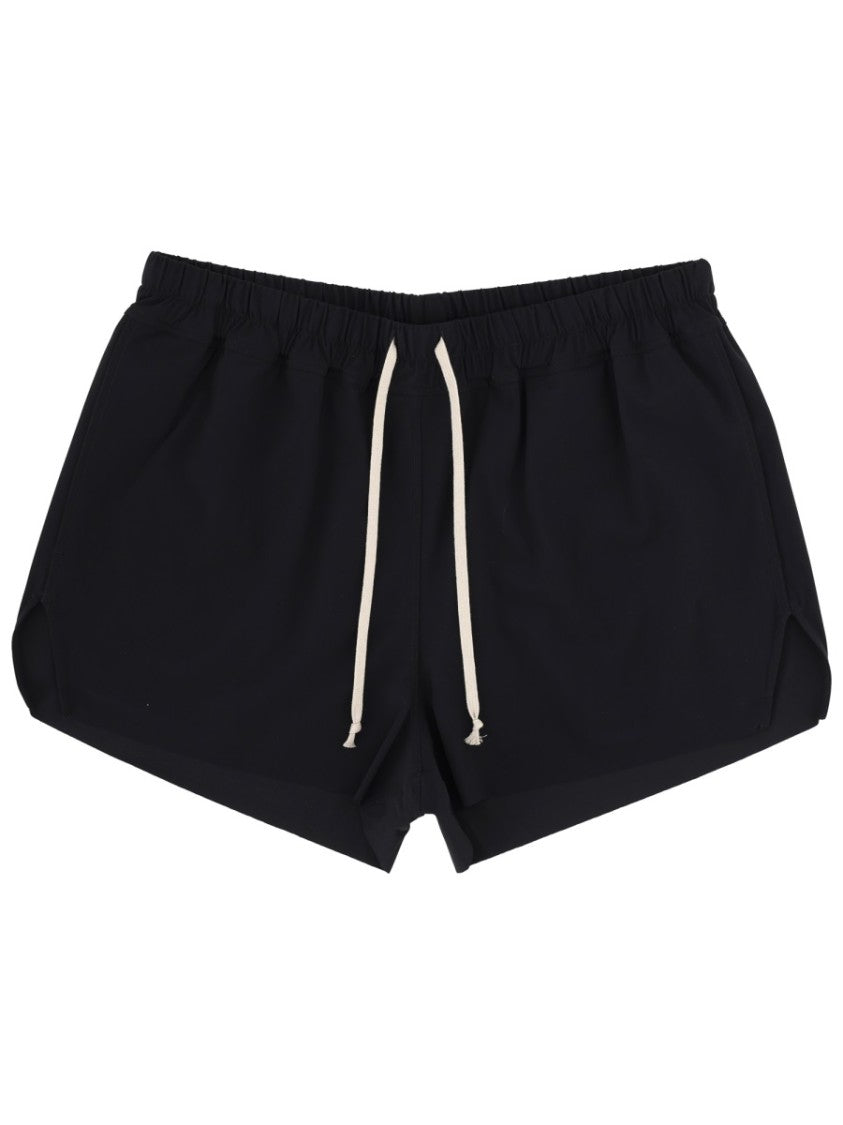 Rick Owens Minimalist Contrasting Drawstring Swim Shorts