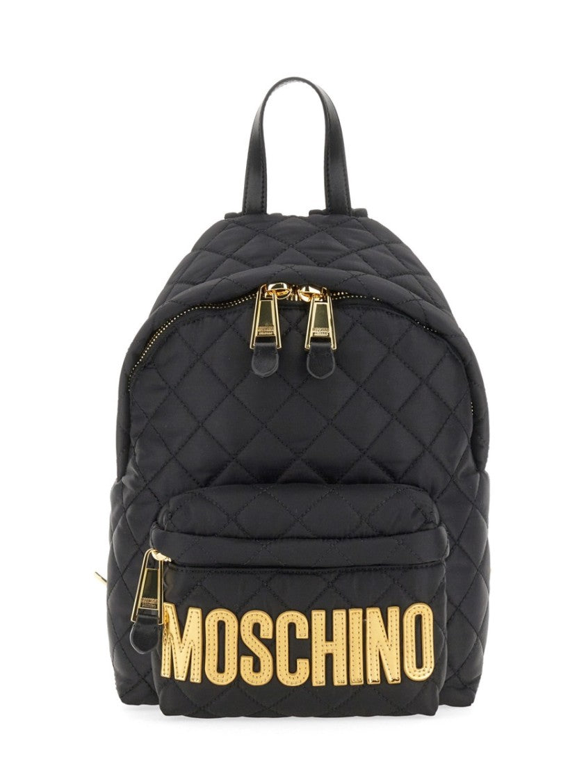 Moschino Quilted Nylon Backpack