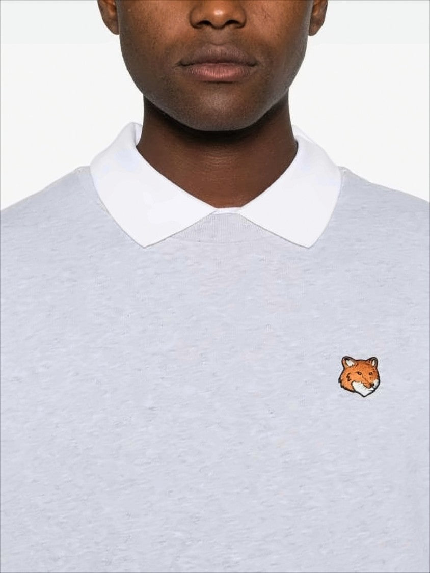 Maison Kitsuné Light Grey Regular Sweatshirt