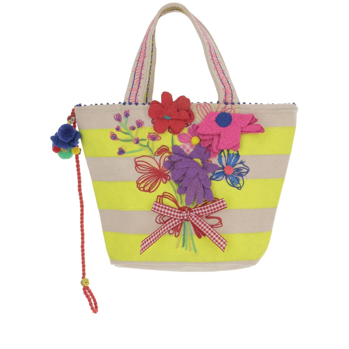 Pero Cotton Bag With Floral Embroidery