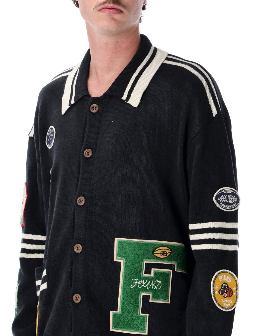 Found Patches Button Up Cardigan
