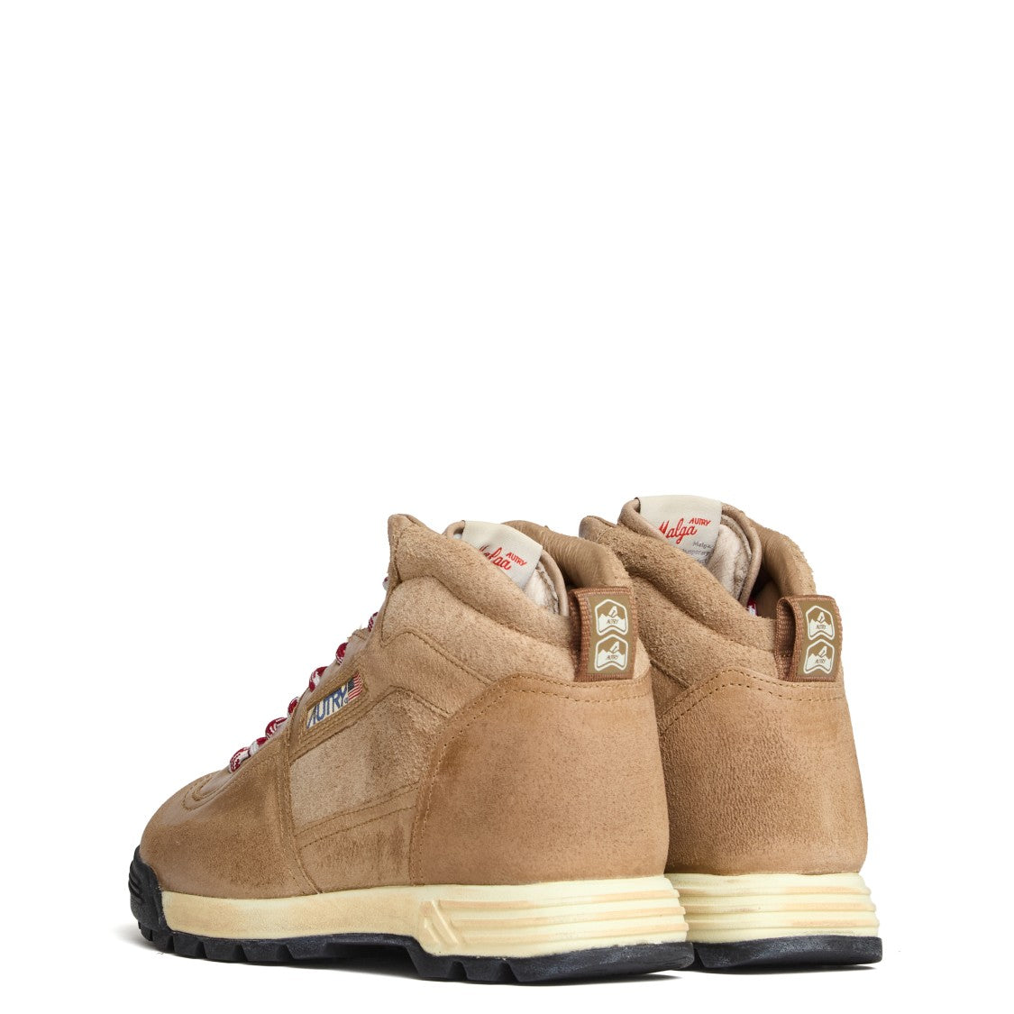 Autry Mid-Height Suede And Leather Ankle Boots