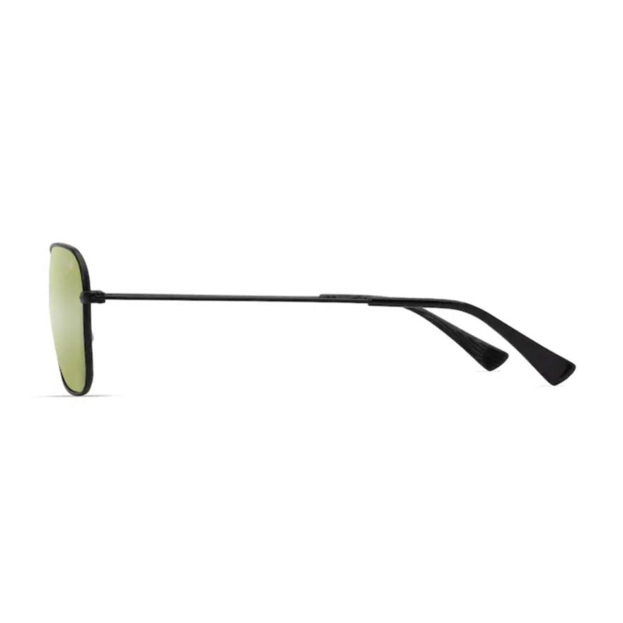 Maui Jim Naauao Double Bridge Metal Frame Sunglasses With Green-Tinted Lenses