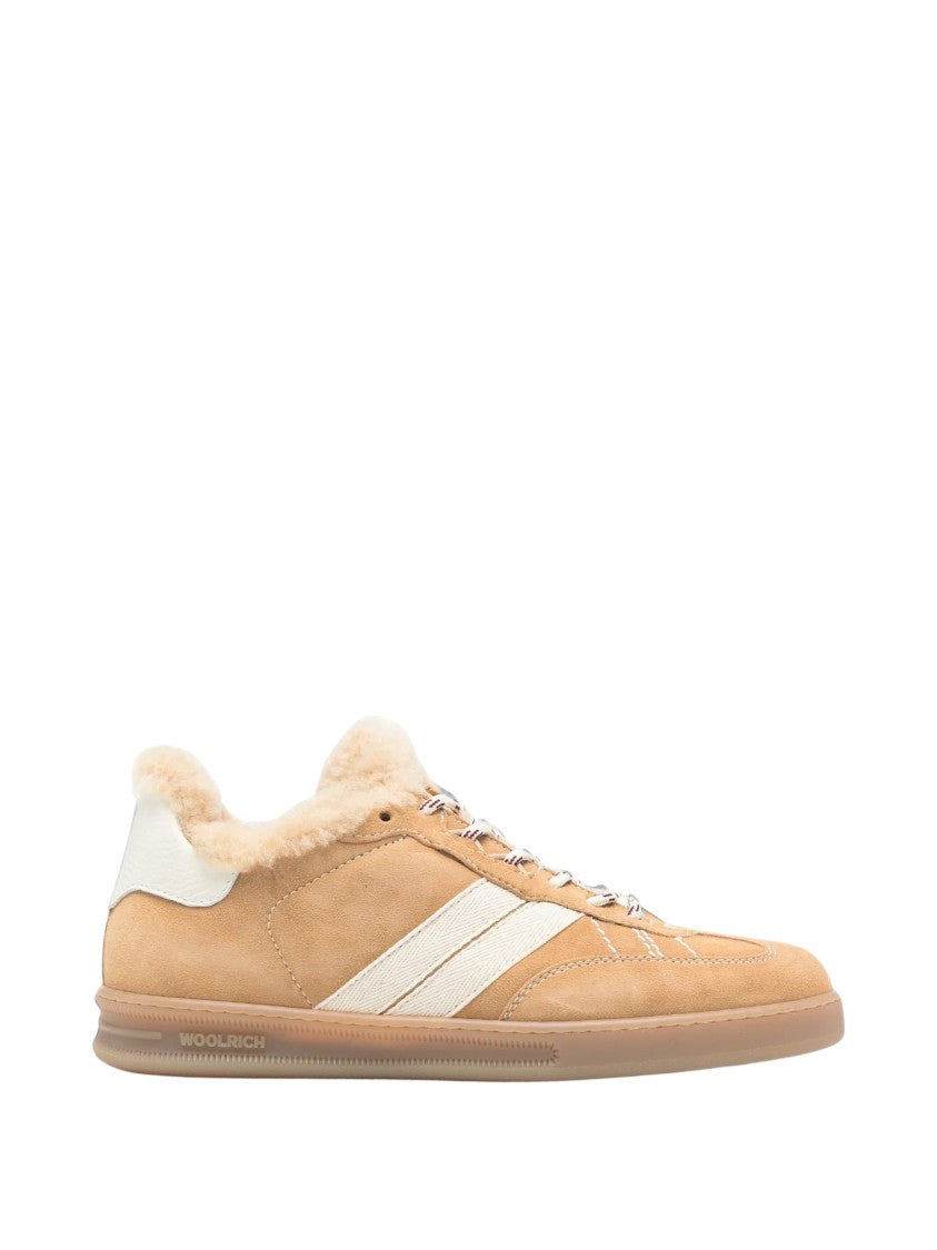 Woolrich Double Panelled Suede Shearling-Lined Sneakers