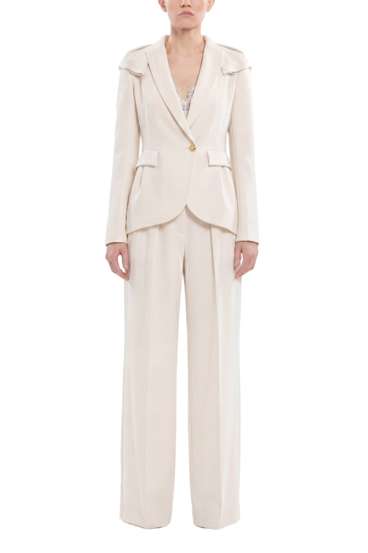 Saiid Kobeisy Ruffled Tailored Jacket