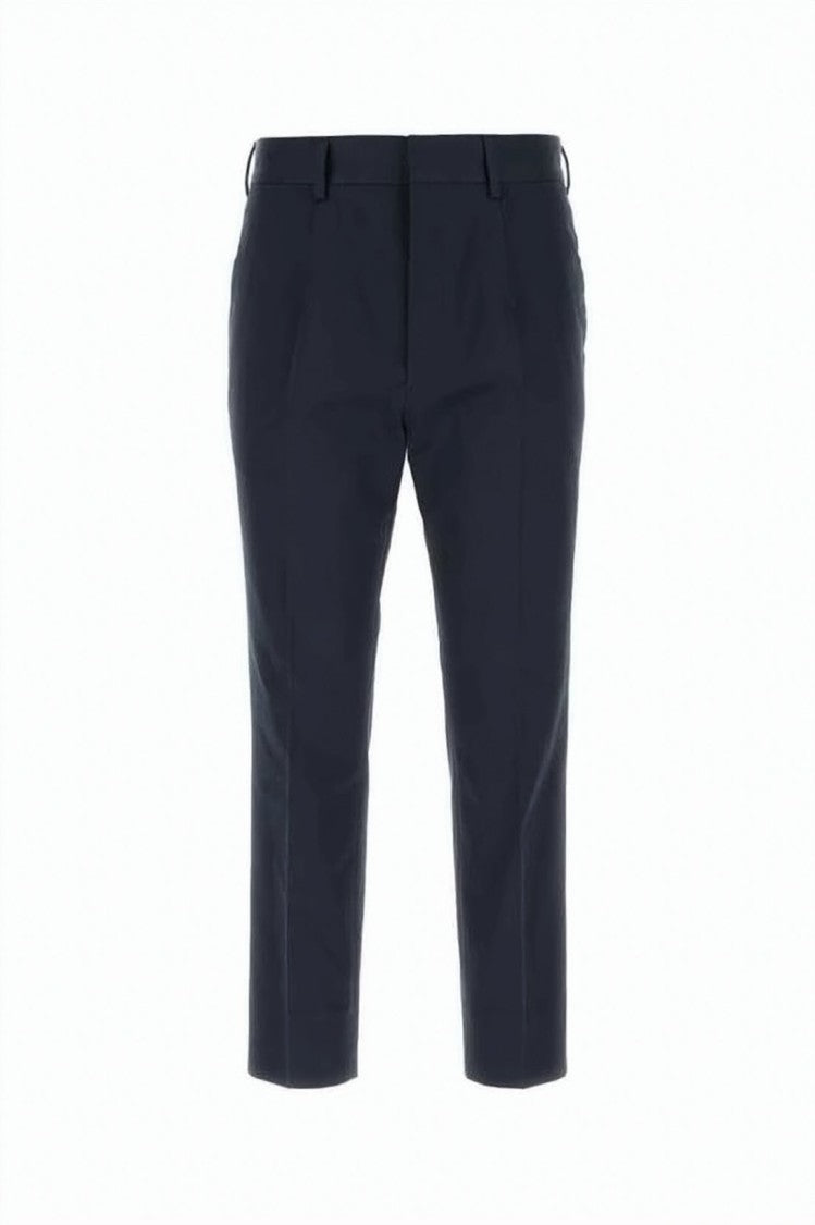 Prada Mid-Rise Tailored Straight Pants With Clean Silhouette
