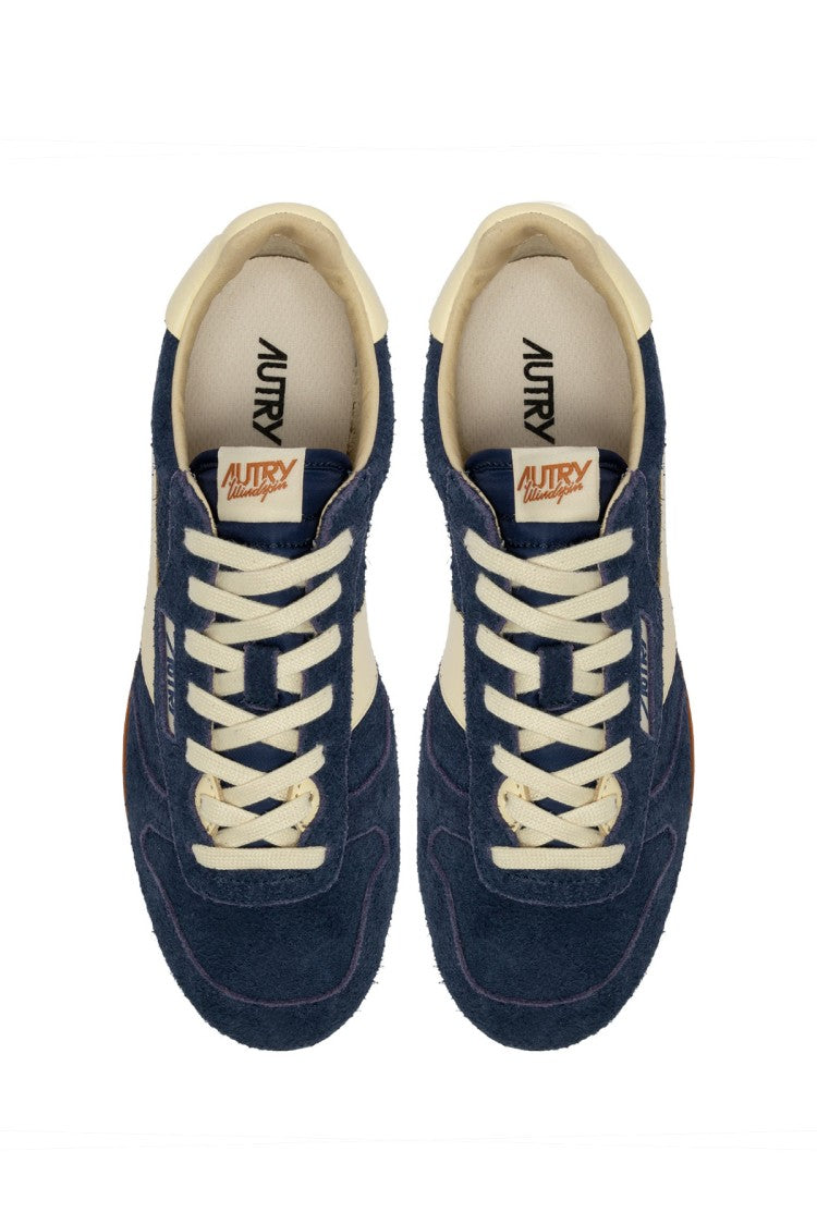 Autry Denim Windspin Suede Sneakers