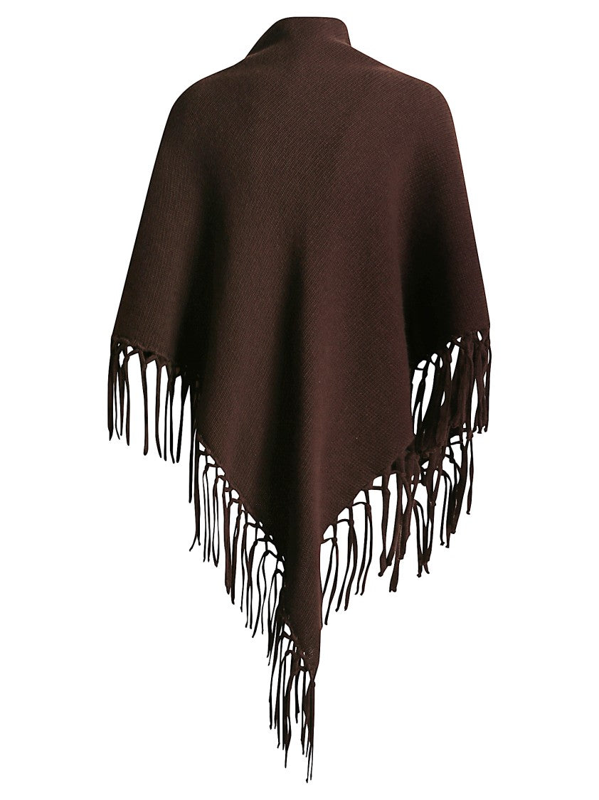 Max Mara Triangular Wool Scarf With Textured Finish