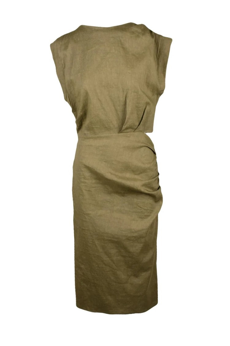Pinko Military Green Dress