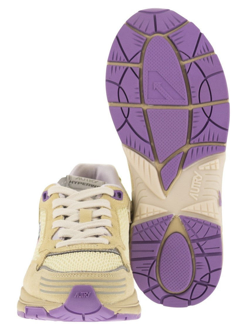 Autry Hyperway - Suede And Mesh Trainers
