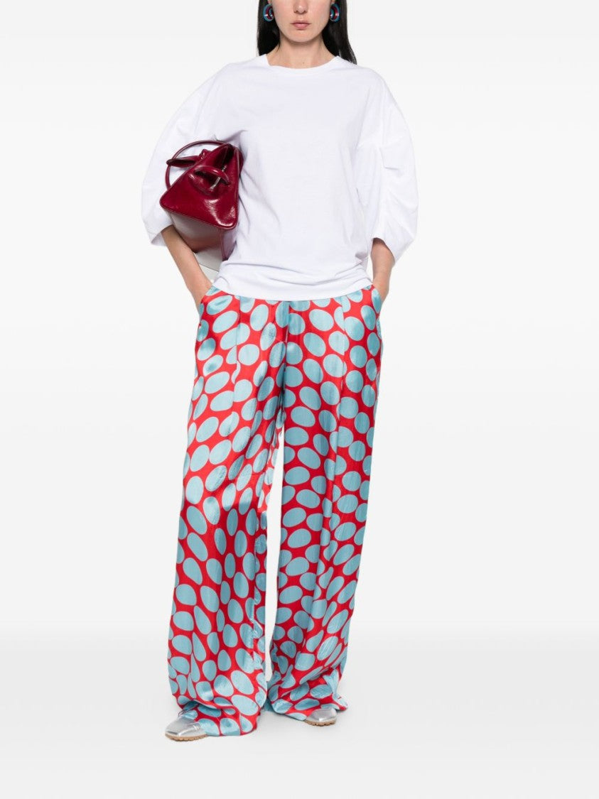 Dries Van Noten Boxy White T-Shirt With Puffed Sleeves