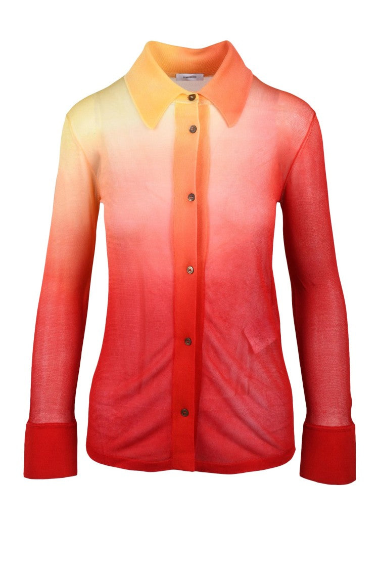 Ferragamo Gradient Silk Shirt