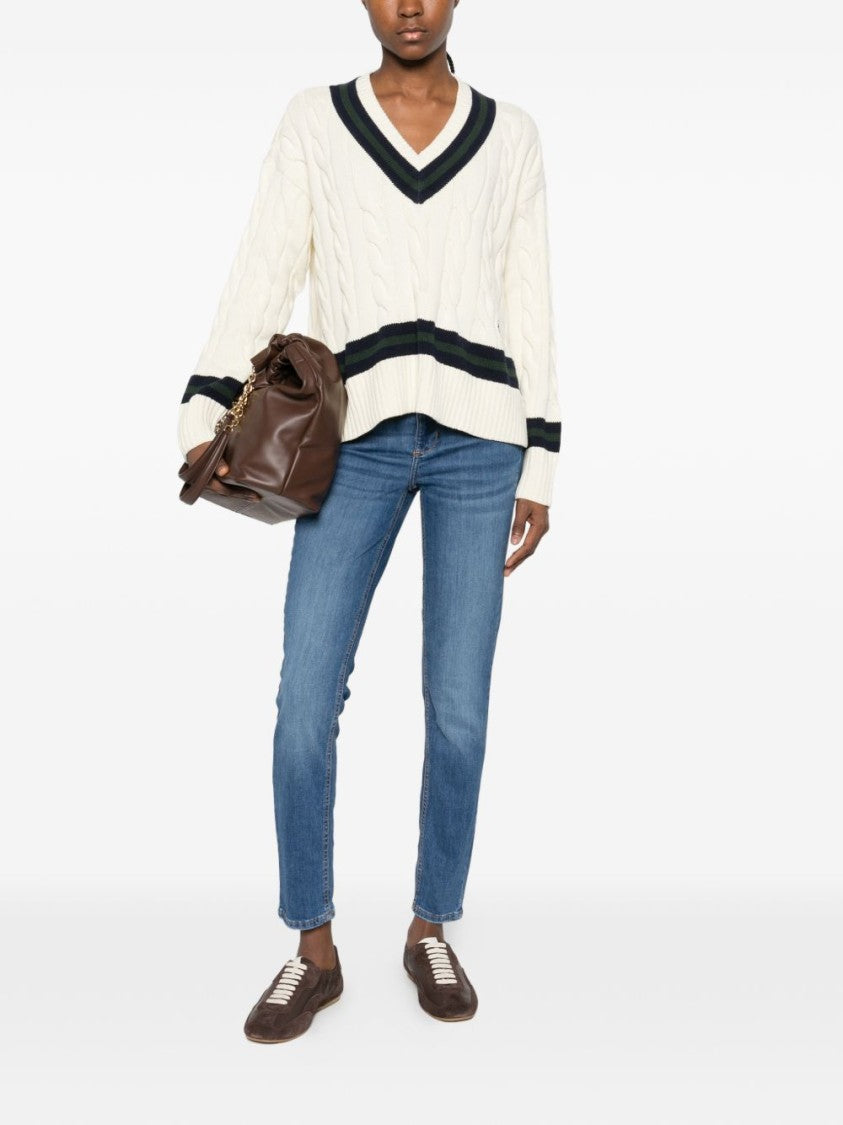 Liu Jo Straight-Leg Blue Jeans With Pocket Embellishments