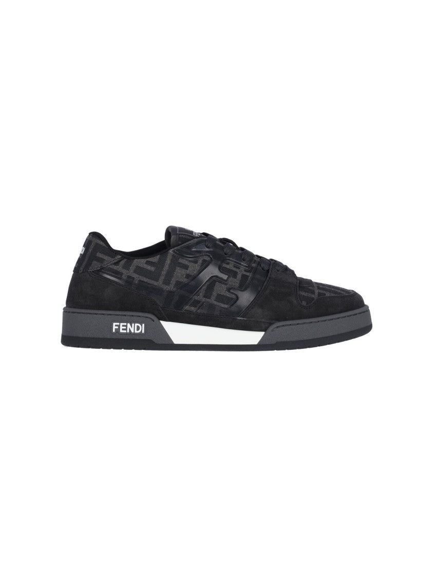 Fendi Low-Top "Match" Sneakers – Black