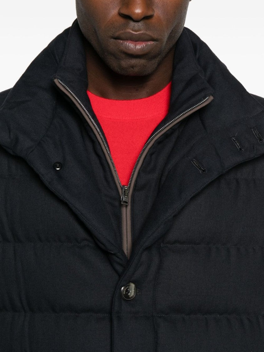 Herno Quilted Black Jacket With Tailored Fit