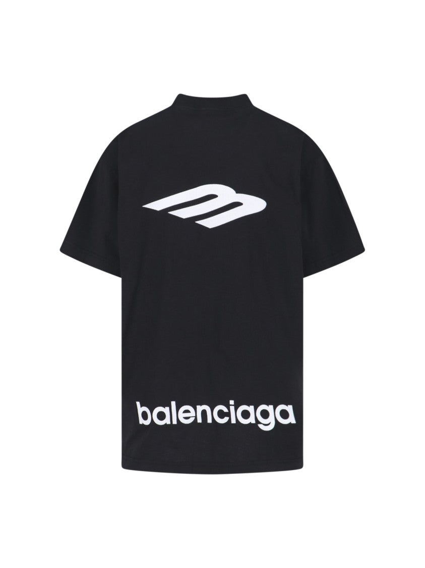 Balenciaga "3B Sports Icon" T-Shirt – Black