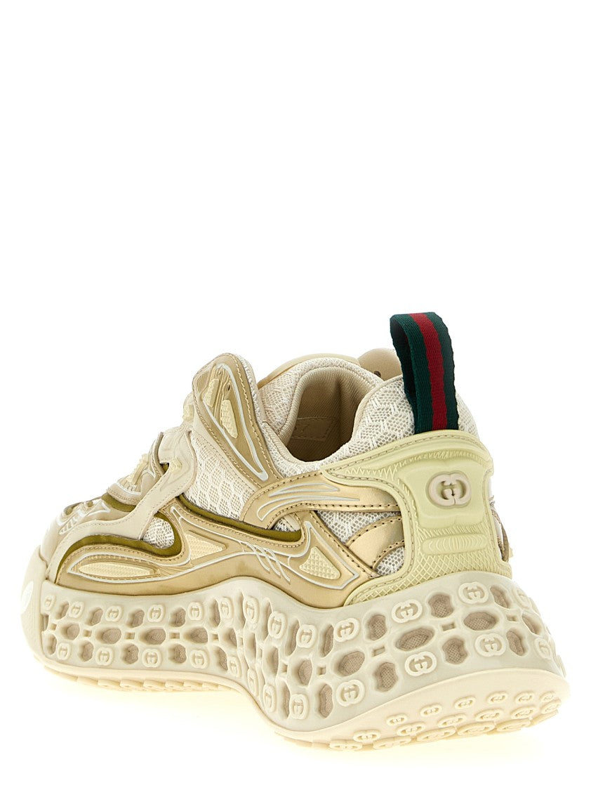 Gucci Futuristic Light Beige 'Cub3d' Sneakers