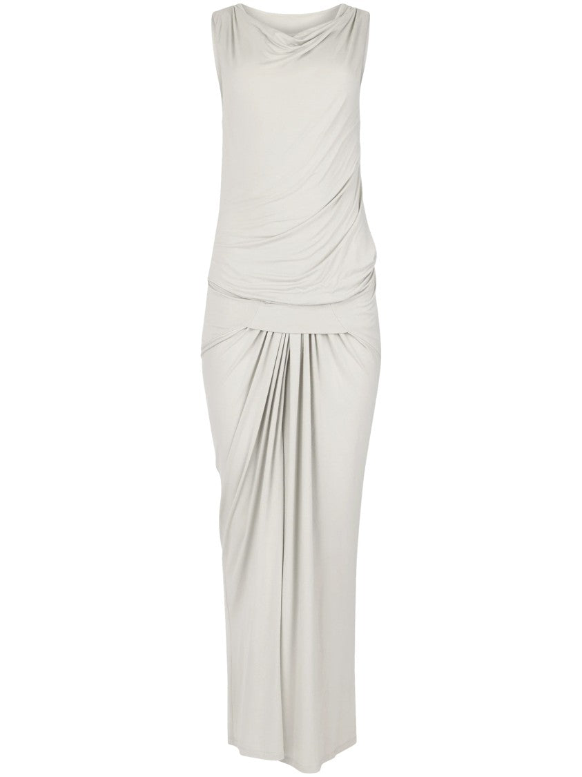 Entire Studios Draped Midi Dress With Soft Flowing Fabric