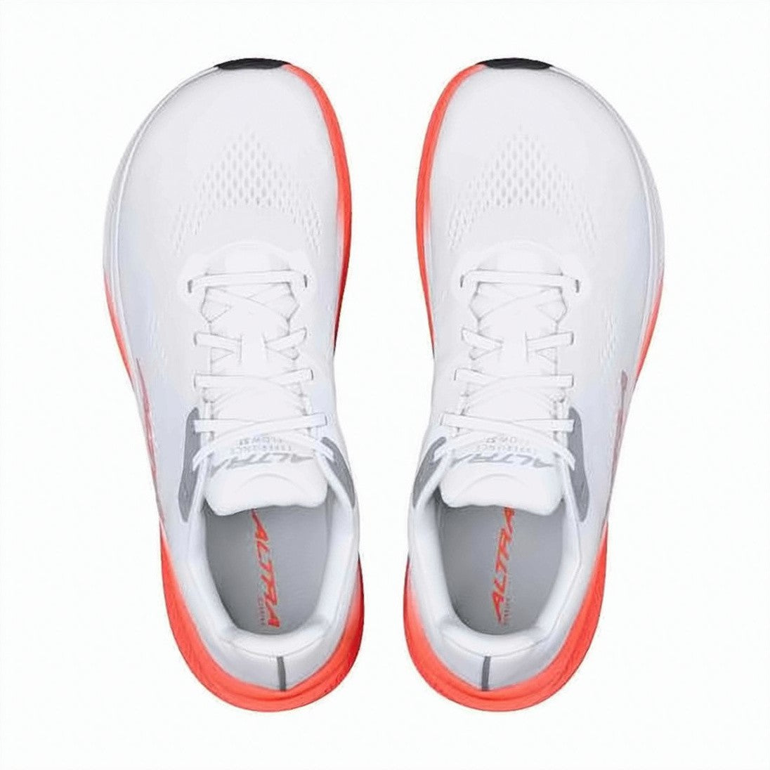 Altra Sleek White Sneakers With Coral Gradient Sole