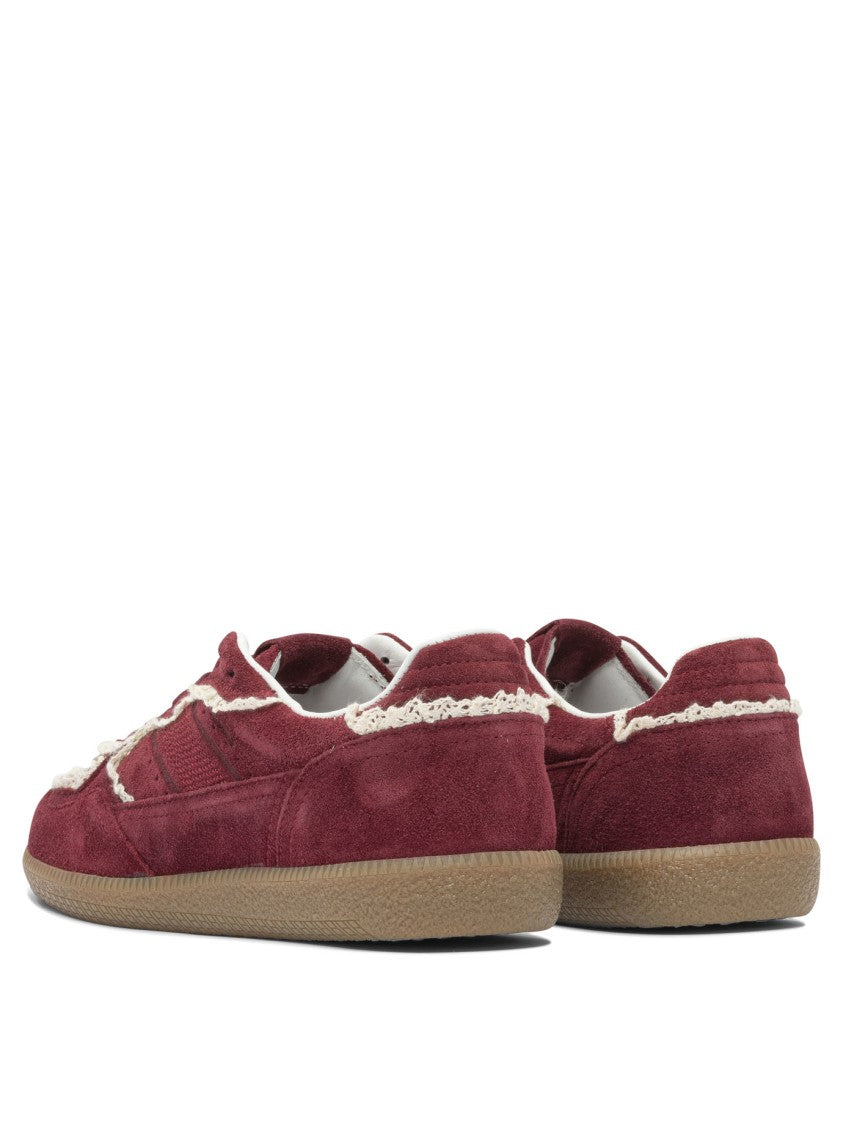Alohas Tb.490 Crochet Burgundy Leather Sneakers