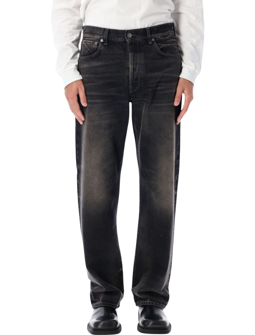 Haikure Faded Black Denim Relaxed Jeans