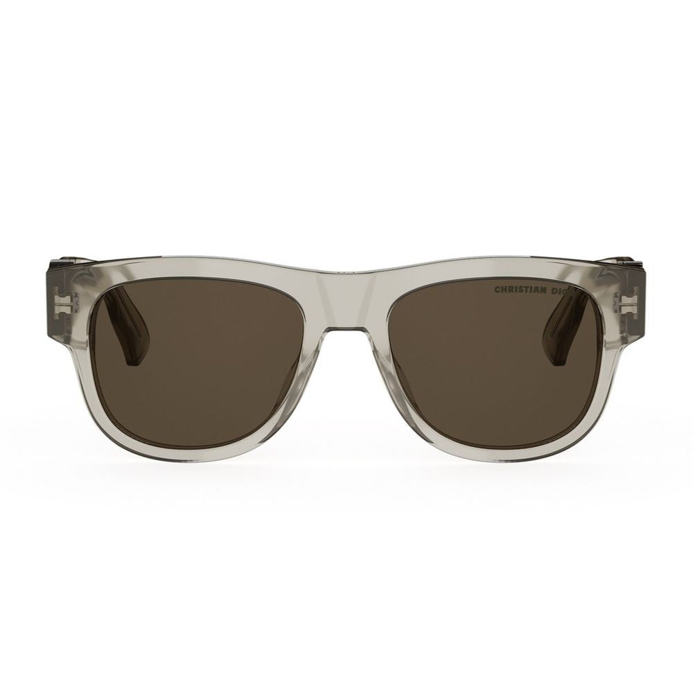 Dior Oblique S4i Transparent Beige Square Glasses