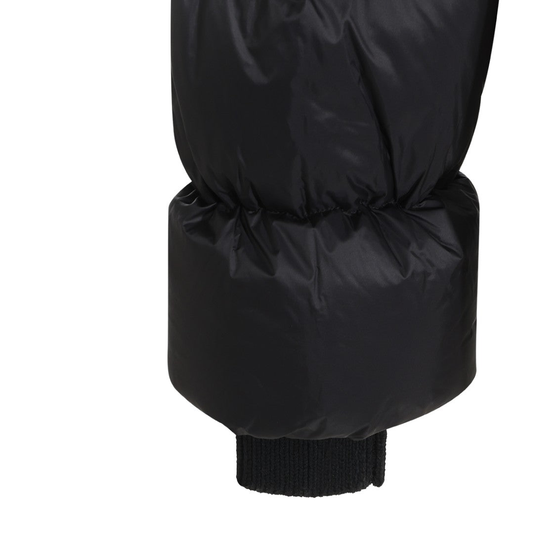 Rick Owens Cropped Puffer Coat With Padded Hood And Snap-Button Pockets