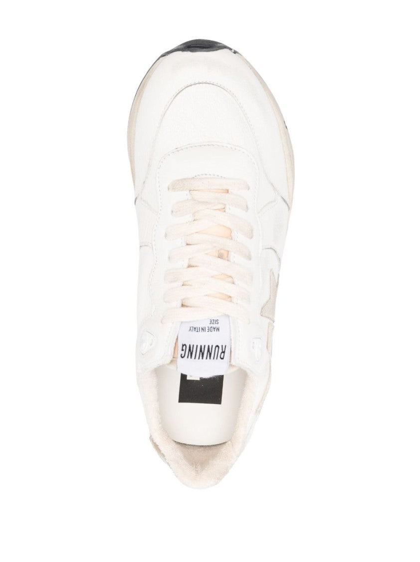 Golden Goose Off-White Beige Star Chunky Sole Sneakers