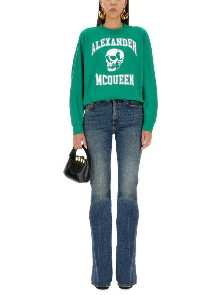 Alexander Mcqueen Varsiity Skull Sweatshirt