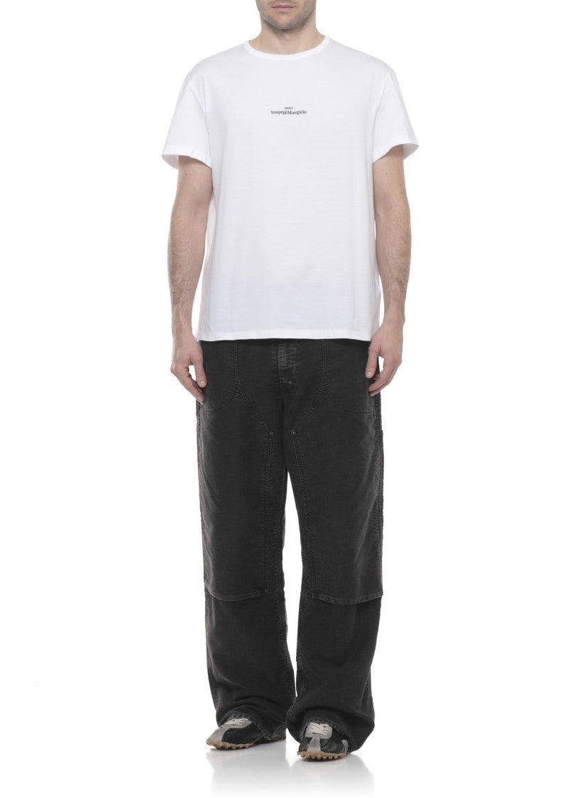 Maison Margiela White Logoed Cotton T-Shirt