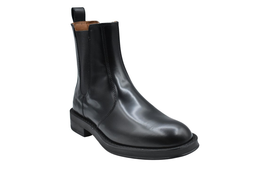Copenhagen Studios Black Ankle Boots With Polished Finish