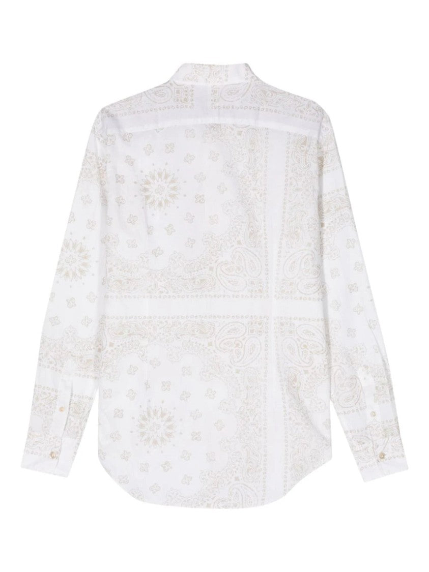 Eleventy Paisley-Print Button-Up Shirt