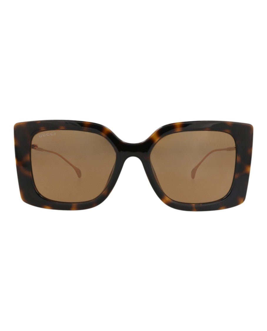 Gucci Square-Frame Non-Polarized Sunglasses With Double-G Logo Accents