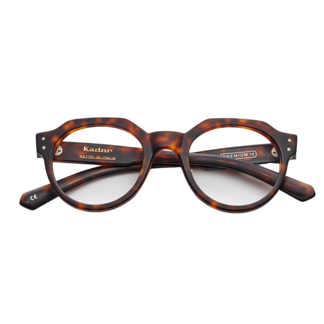 Kador Premium 14 Bold Round Frame Sunglasses With Angular Bridge