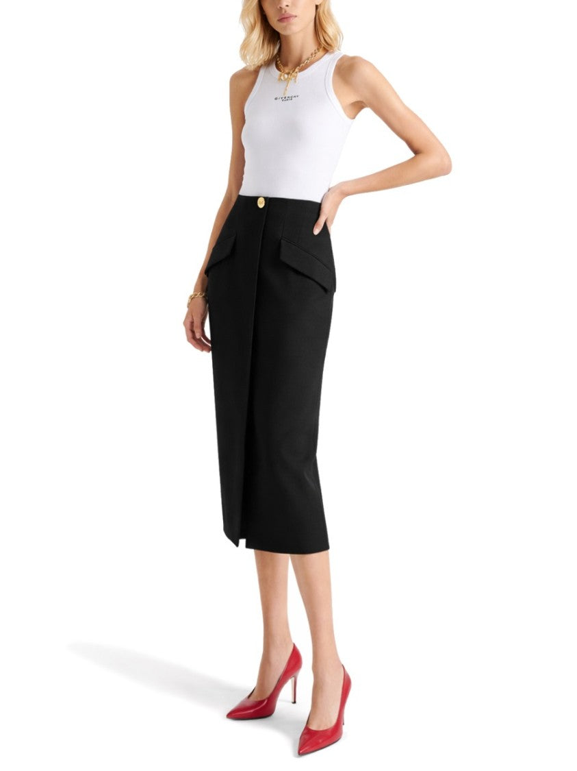 Givenchy Neutrals Ribbed Slim Fit Tank Top