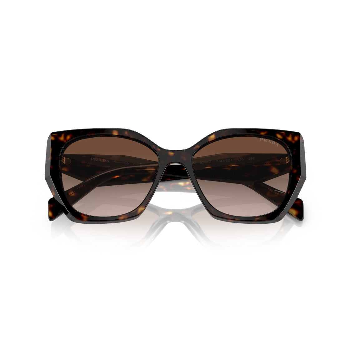 Prada Oversized Square Frame Tortoiseshell Acetate Sunglasses